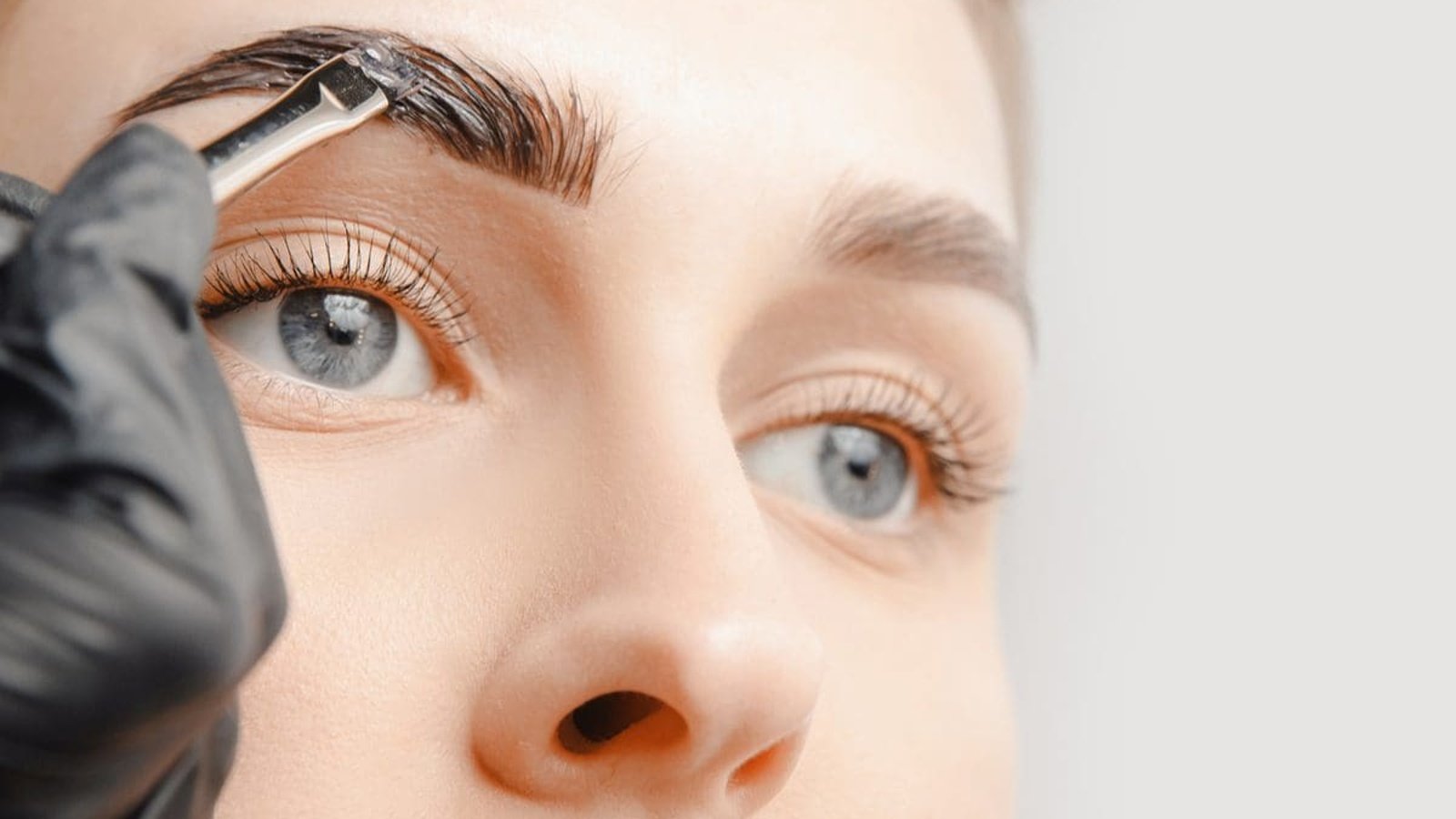 Eyebrow tint treatment at Threading Station East Grinstead