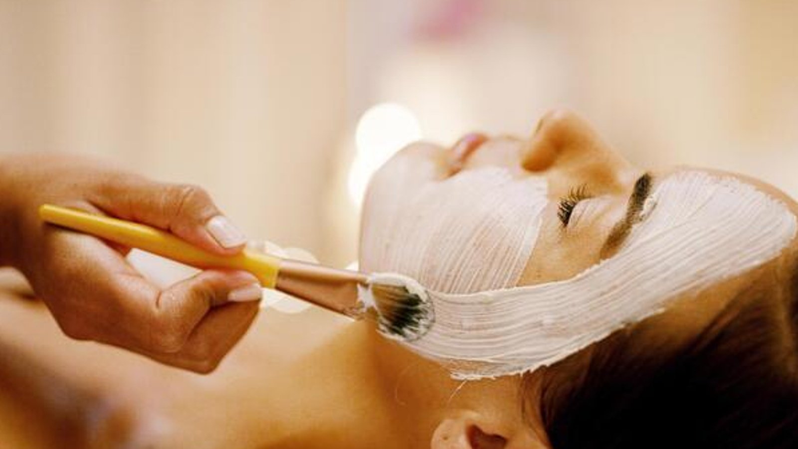Facial treatment preparation at Threading Station East Grinstead